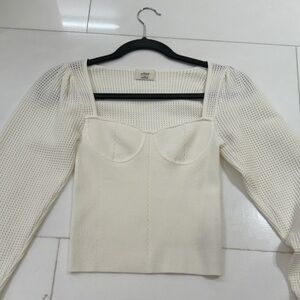 Aritzia Wilfred knit long sleeve top size xs has been worn